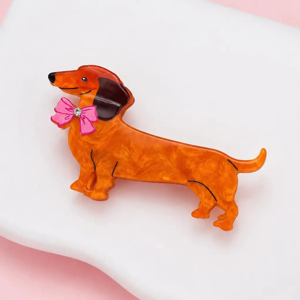 Cash The Weenie Dog Hair Clip