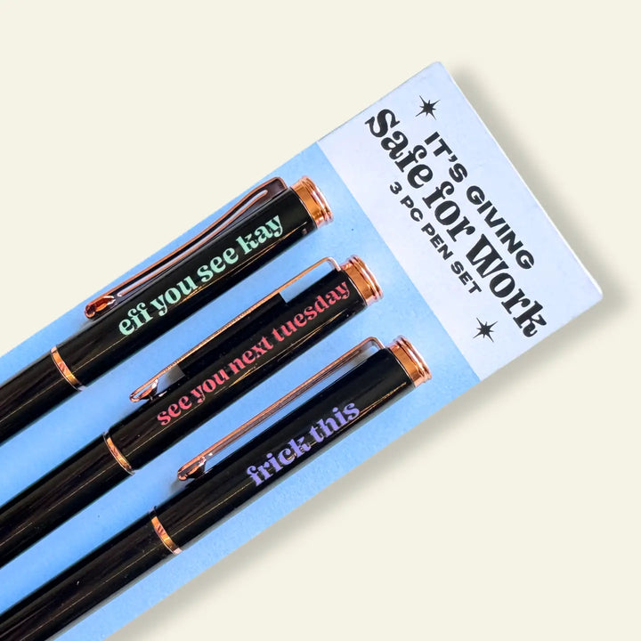Safe For Work Pen Set