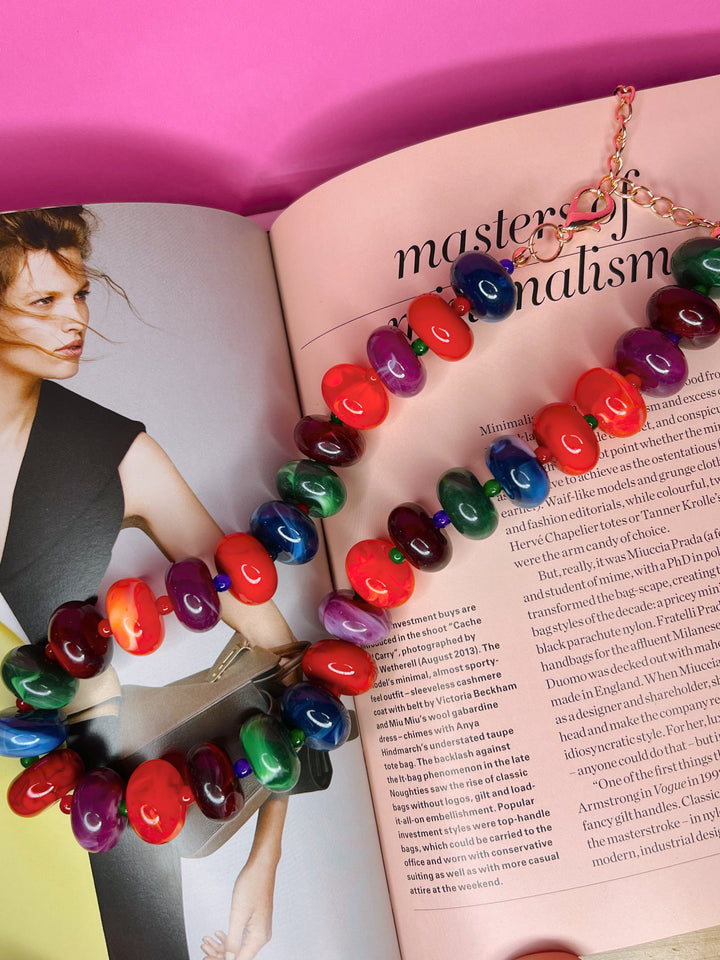 Riley Multicolor Beaded Necklace