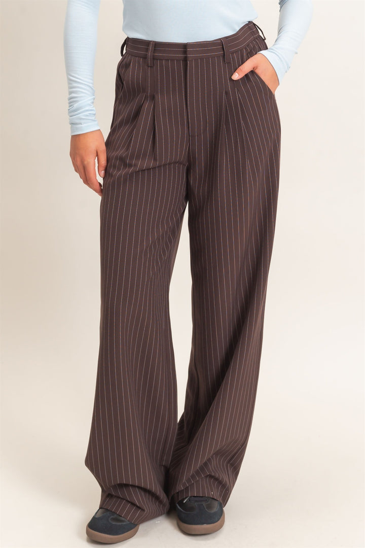 Boss Babe Pinstripe Trousers