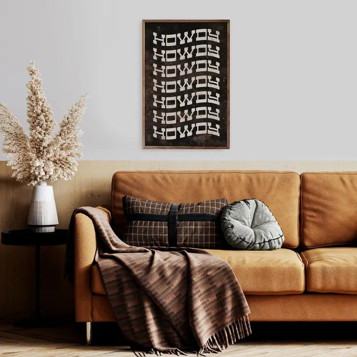 Howdy Repeat Box Sign