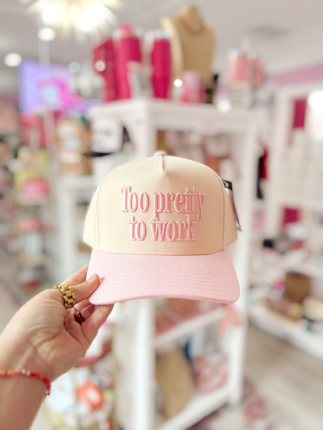 Too Pretty To Work Trucker Hat