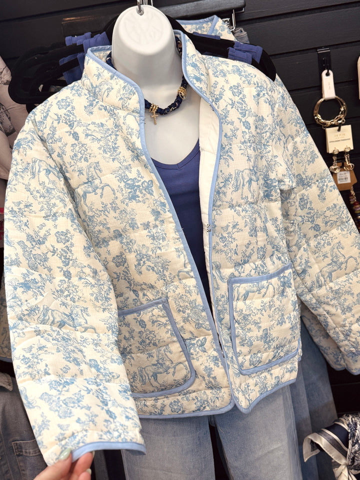 Blue Reign Padded Quilted Jacket