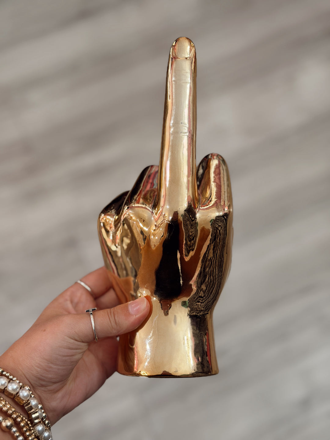 Middle Finger Table Top Sculpture