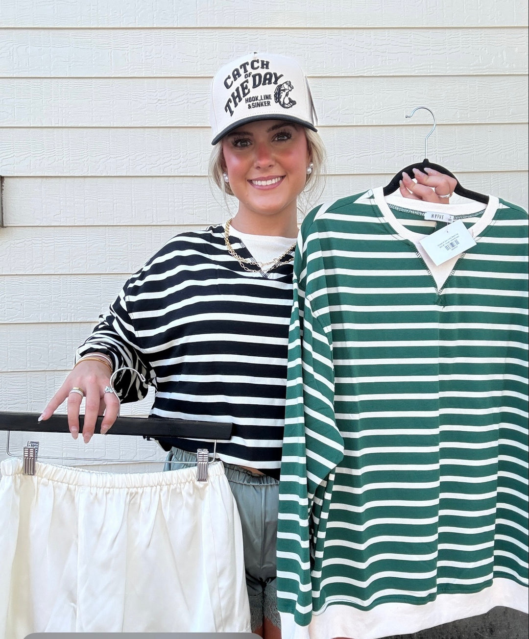 Stripes & Sass Long Sleeve Top