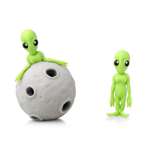 Stretchy Alien & Astroid Toy
