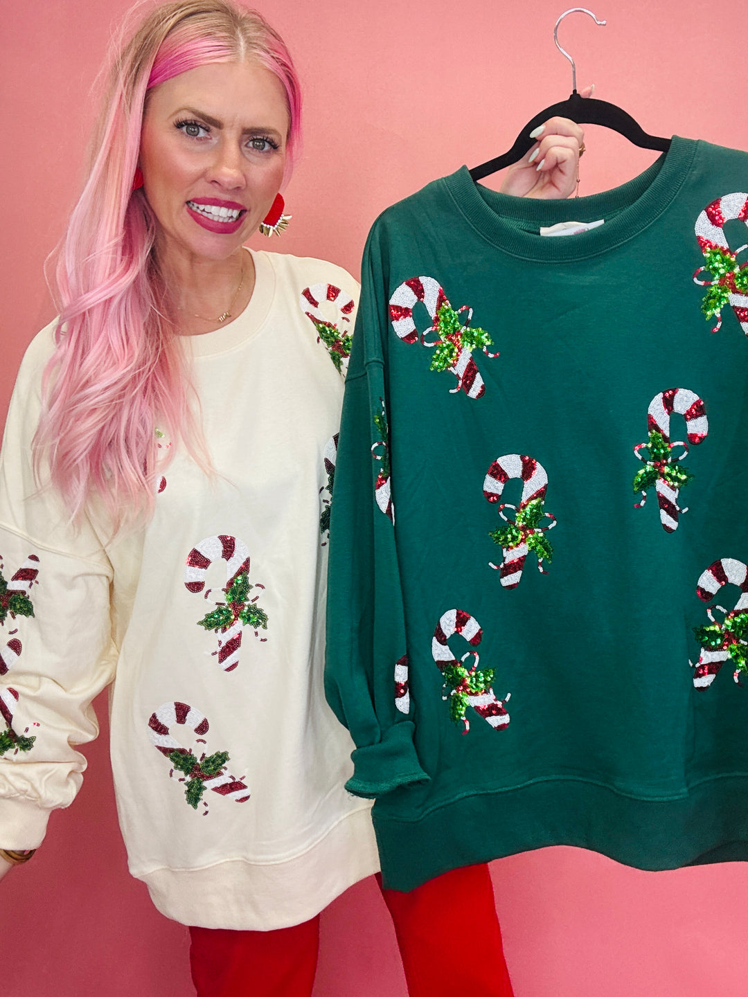 Candy Cane You Not Christmas Sweater