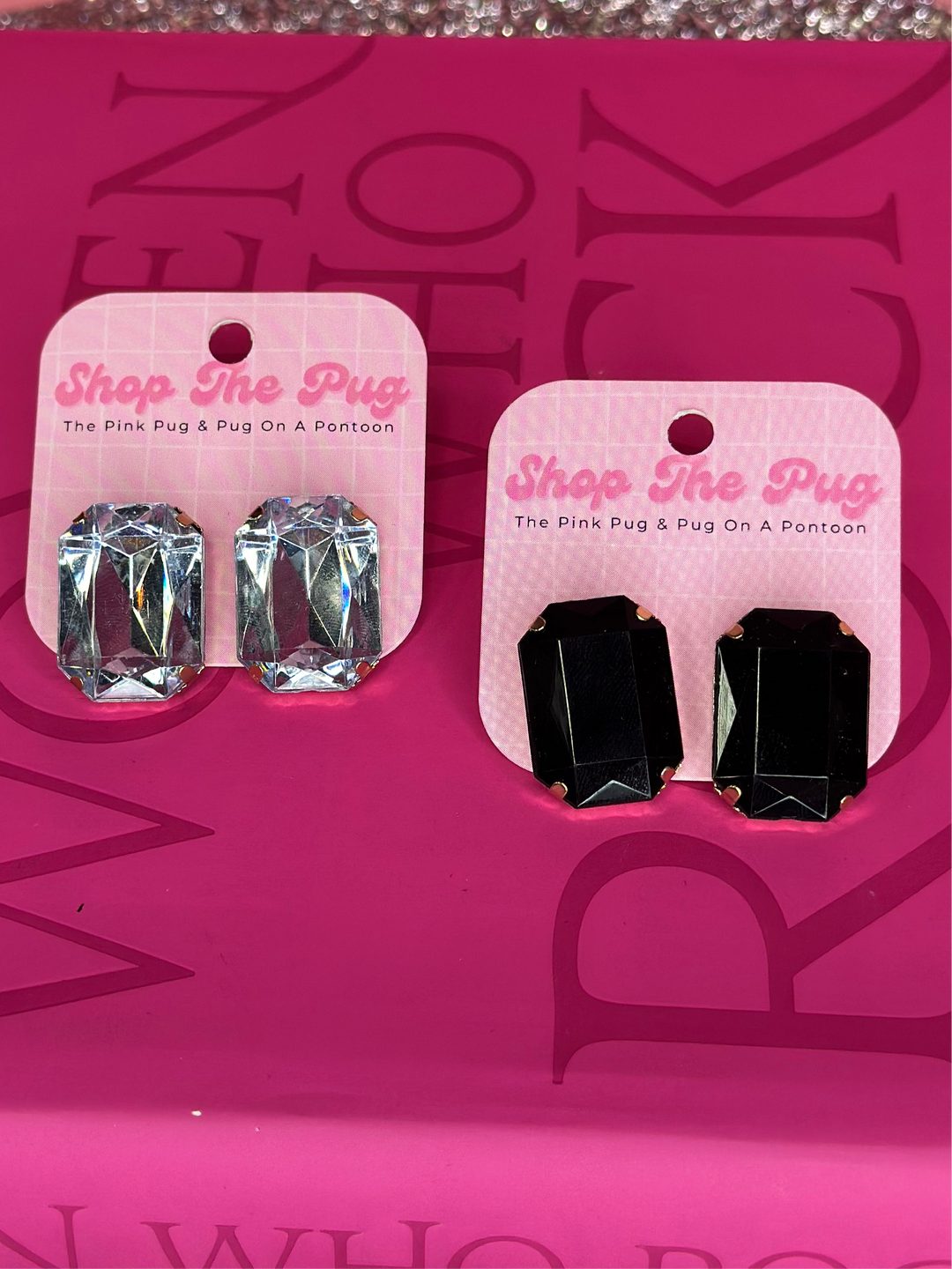 The Mega Rhinestone Stud Earring