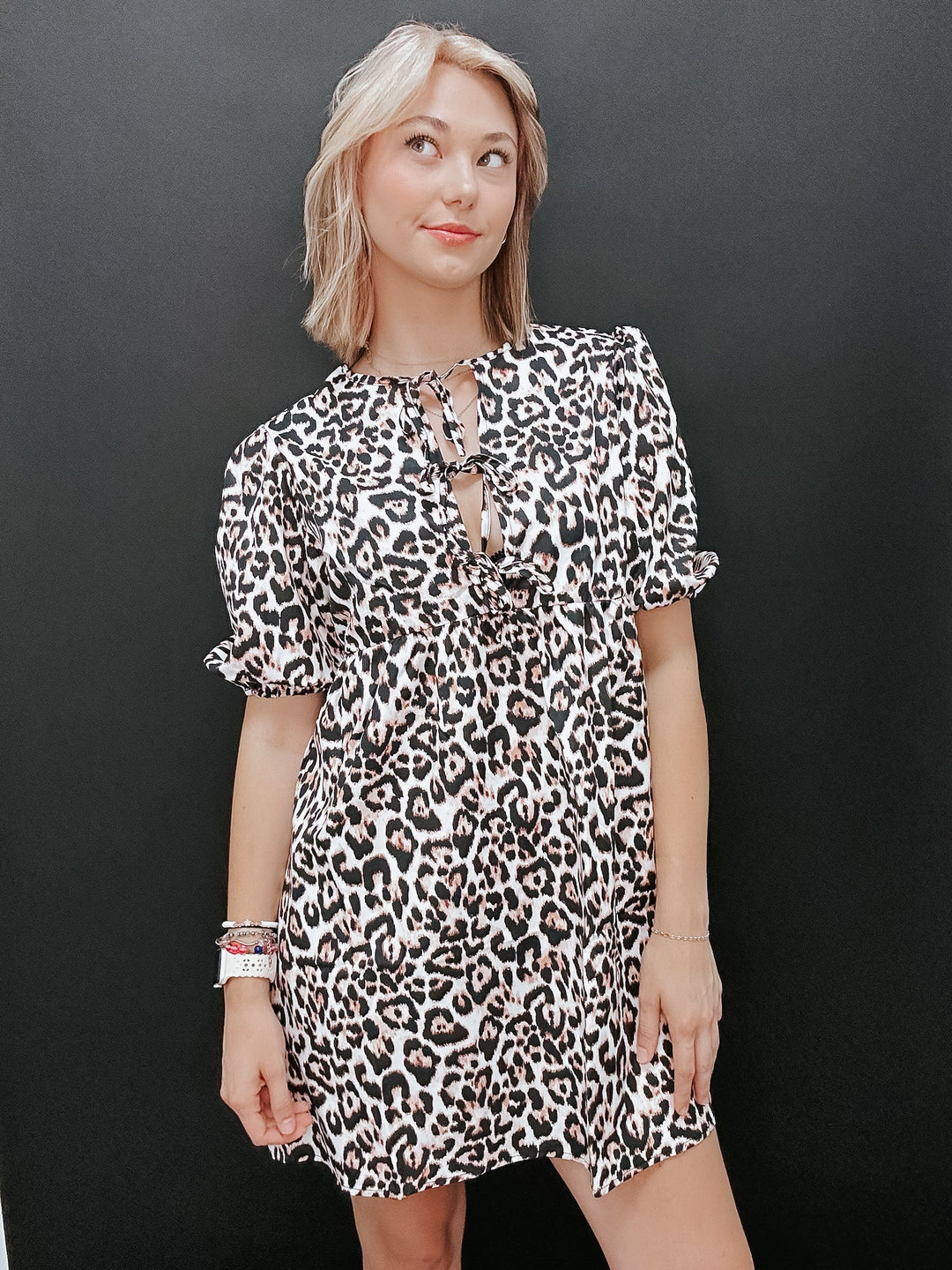 The Mayah Puff Sleeve Mini Dress