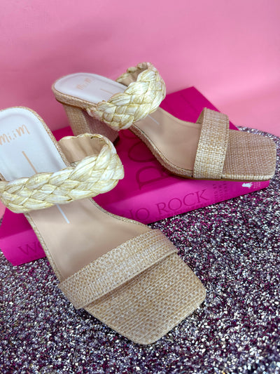 Riya Woven Raffia Heels