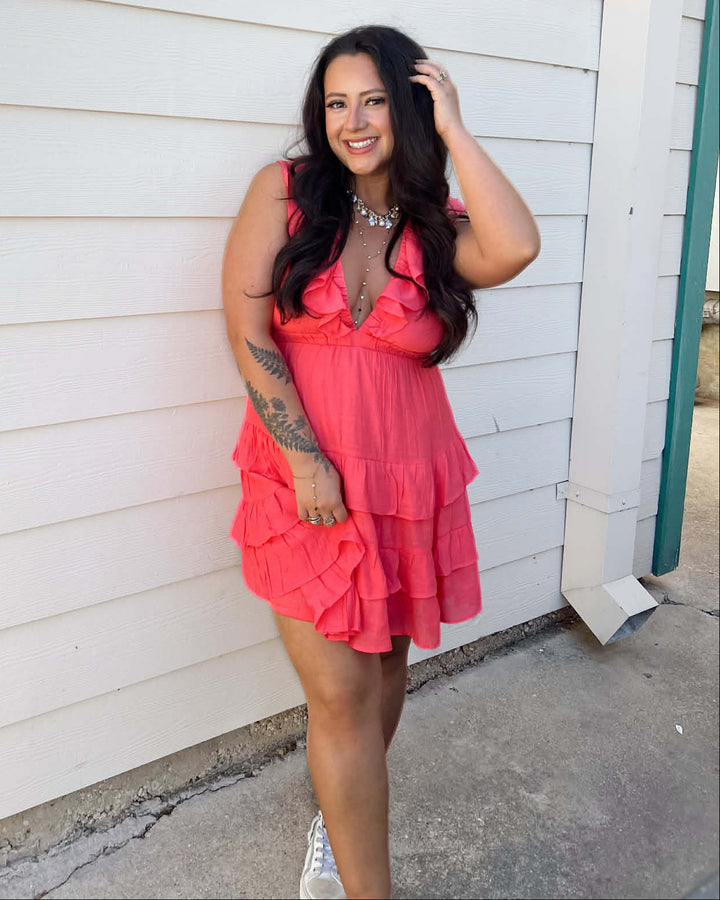 Ruffle Me Radiant Mini Dress