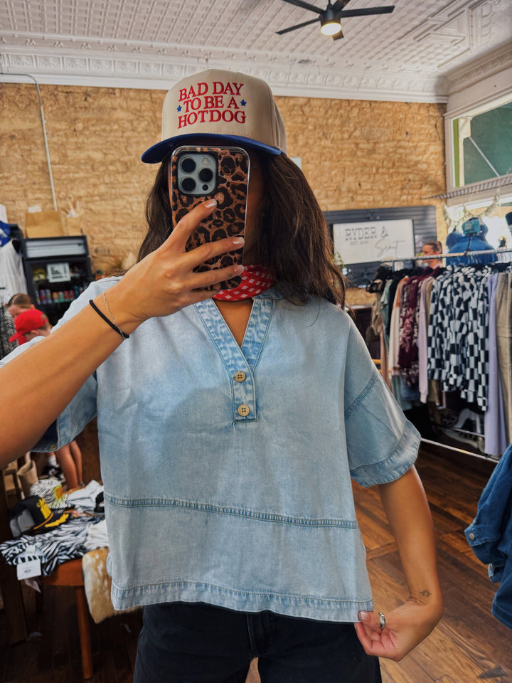The Denim Darling Top