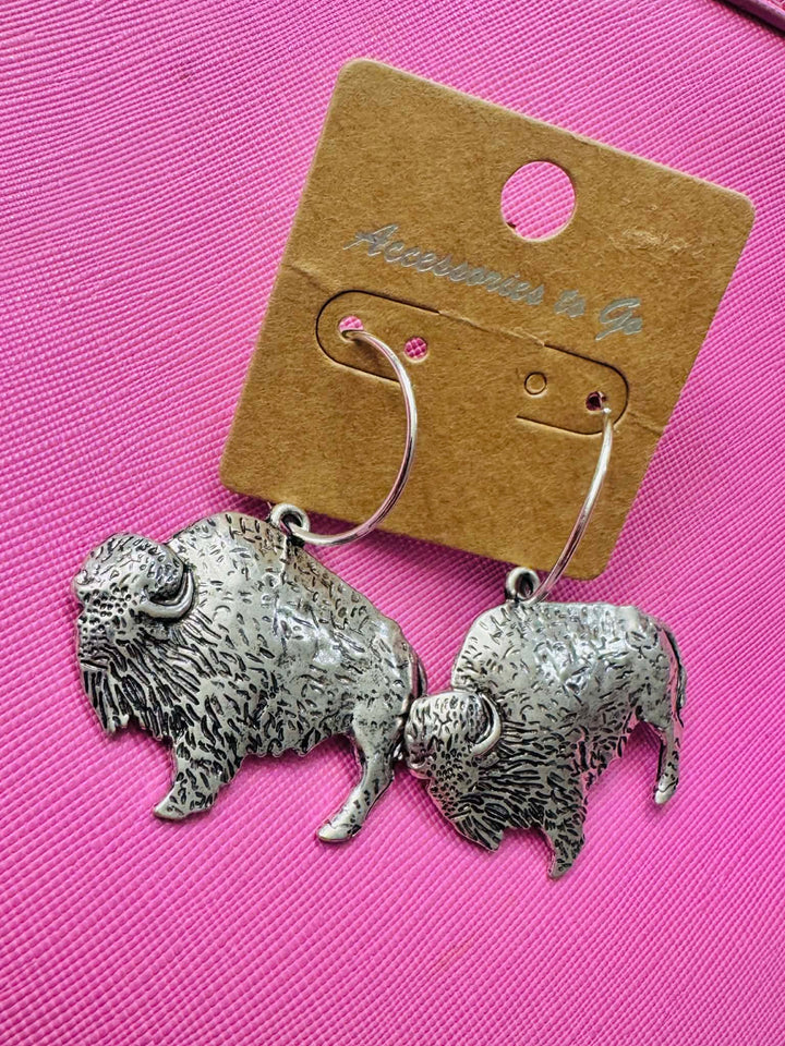 Wild Range Silver Earring Set