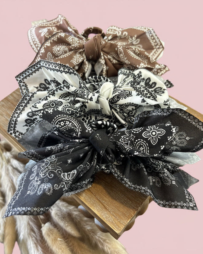 Paisley Bandana Claw Clip