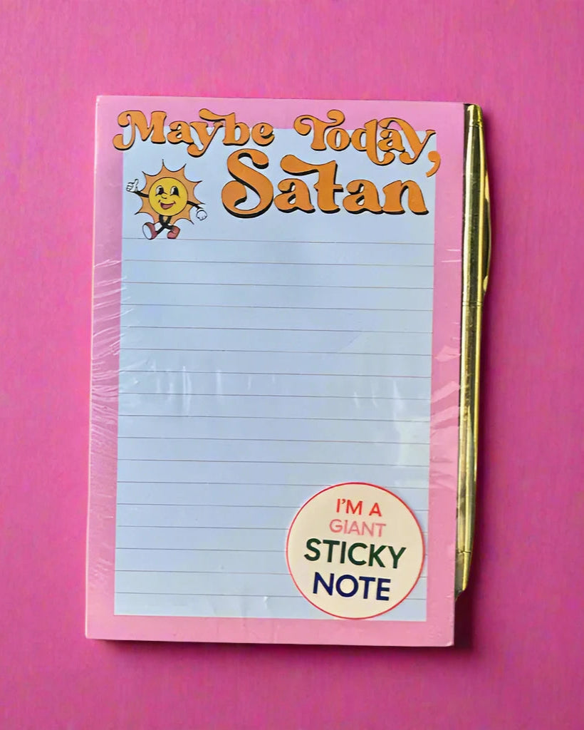 Maybe Today Satan Sticky Note