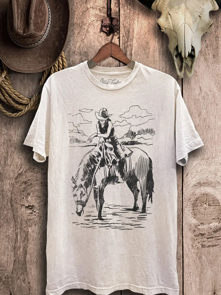 Wild West Cowgirl Graphic Tee