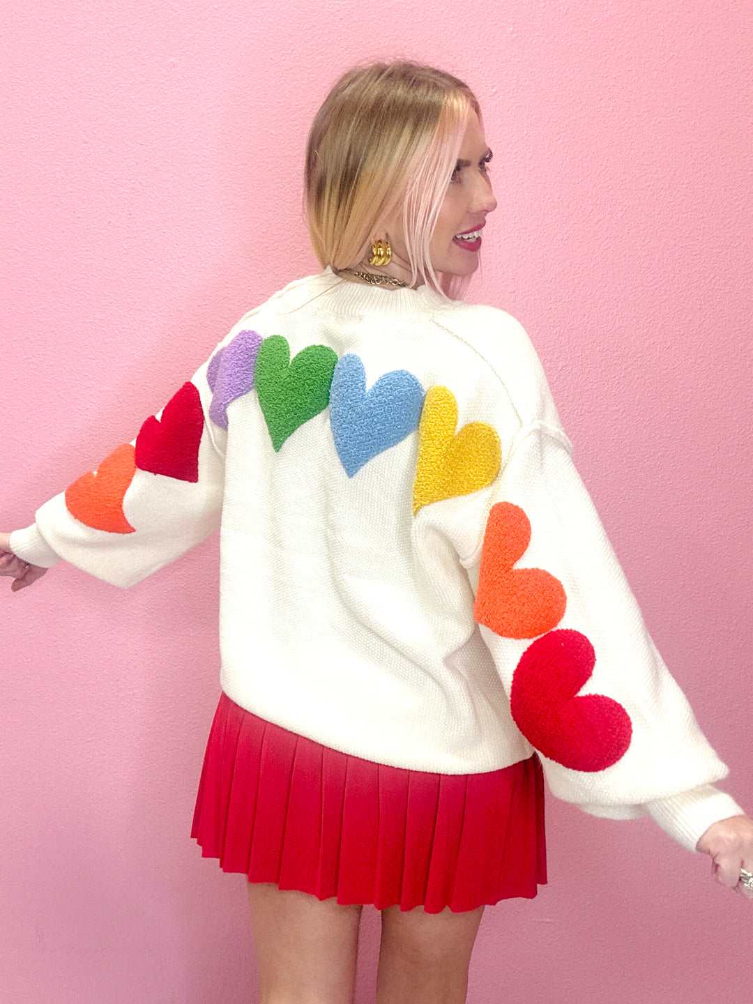 True Colors Heart Patch Sweater
