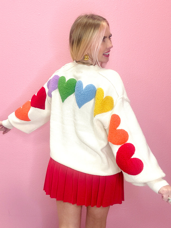 True Colors Heart Patch Sweater