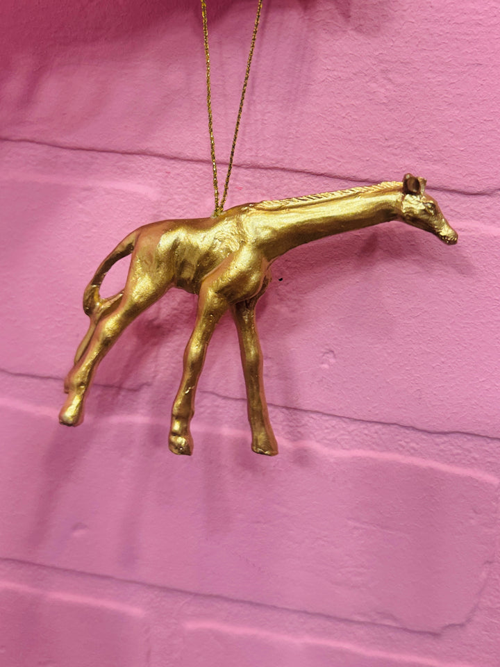 Wild Wonderland Gold Safari Animal Ornament