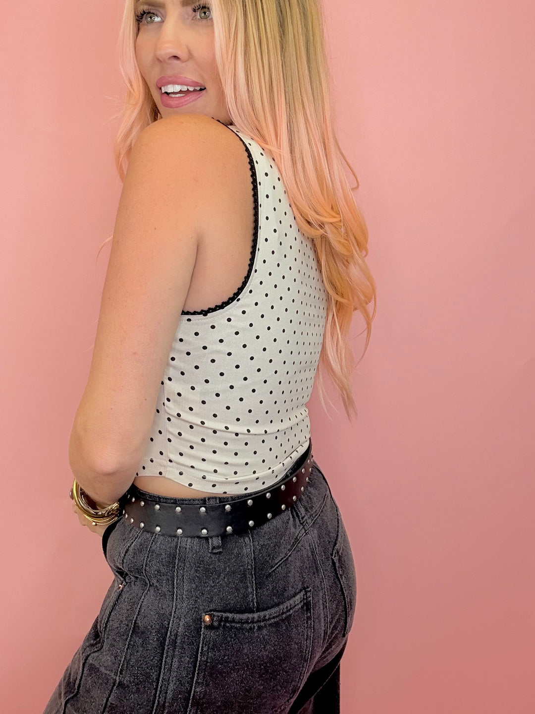 The Aurora Polka Dot Tank