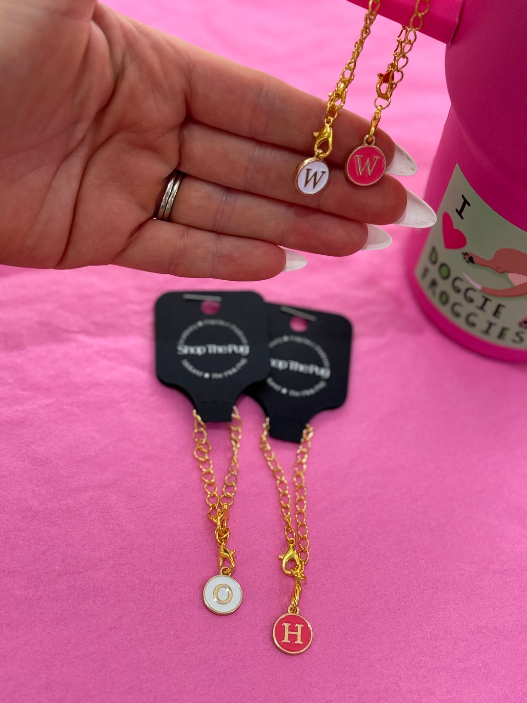 Letter Tumbler Charms