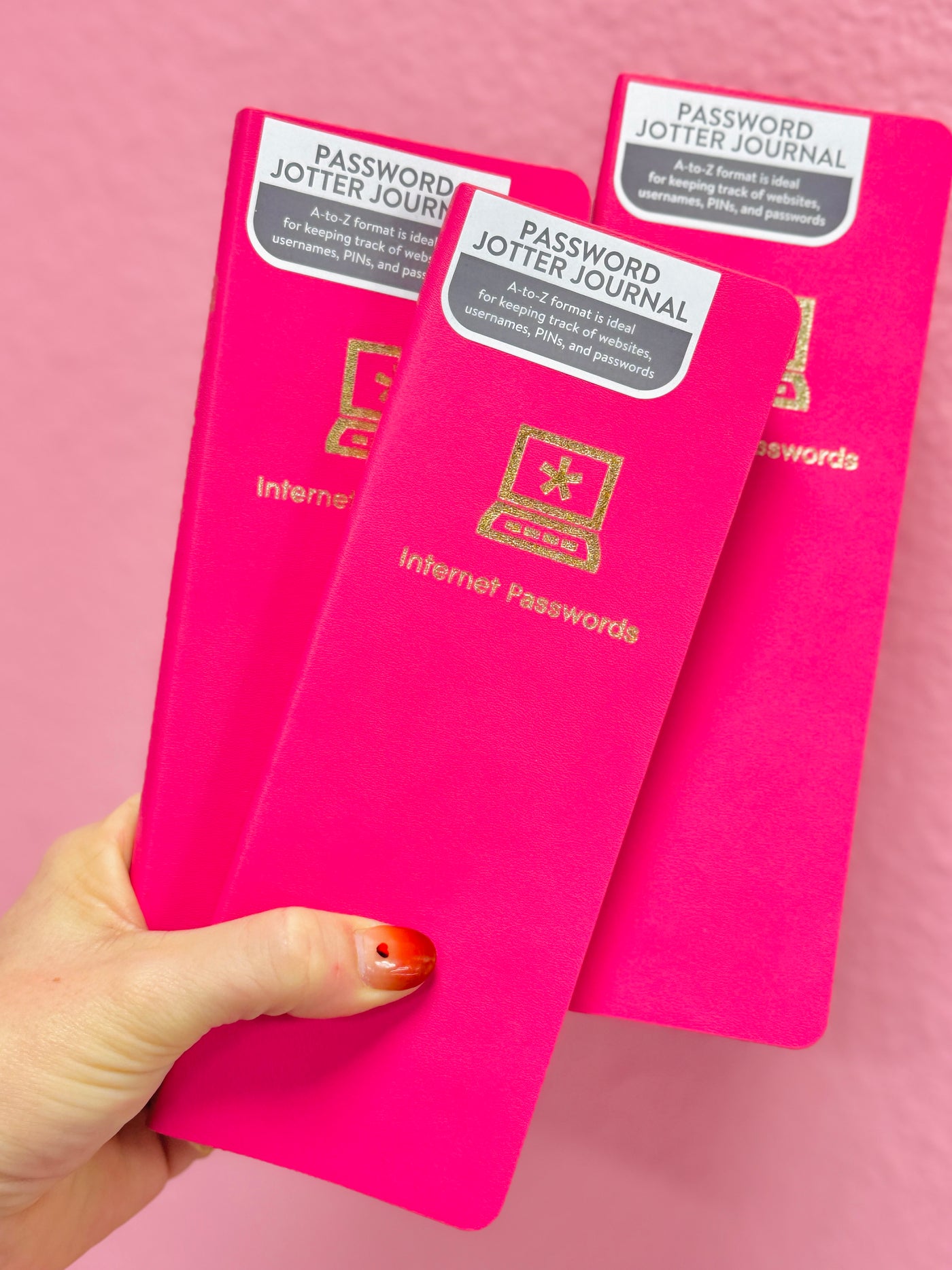 Hot Pink Password Jotter Journal