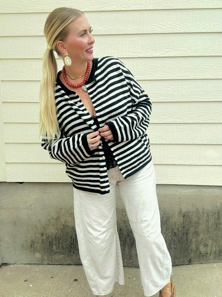 Striped To Perfection Cardigan