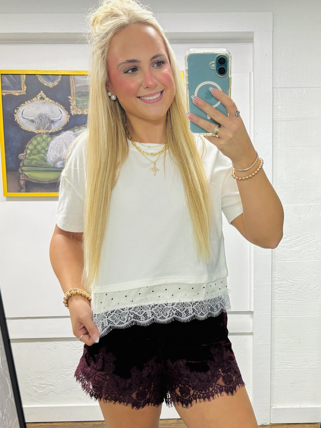 Pretty in Polka Dot Top