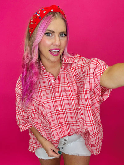 The Emilie Plaid Top