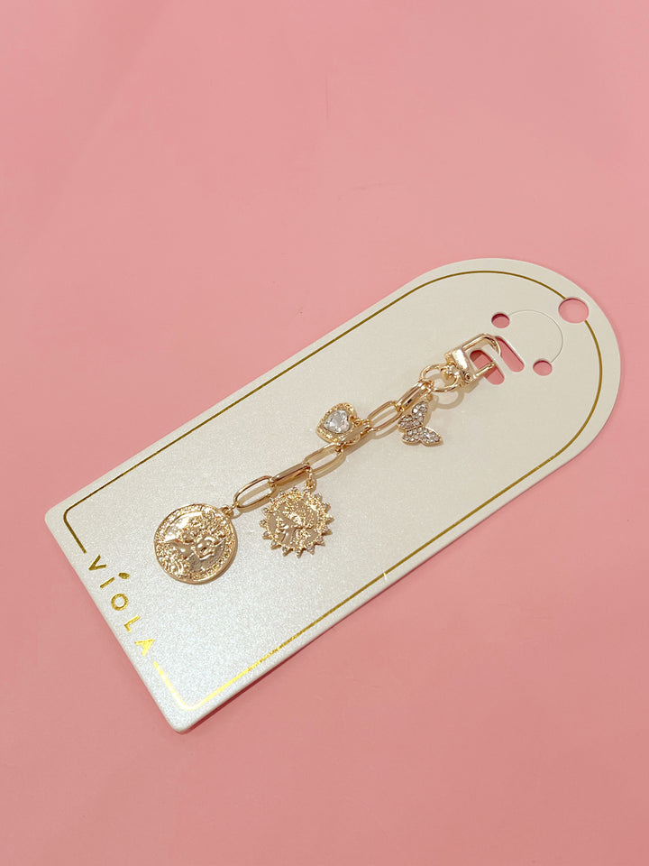 Golden Treasure Bag Keychain