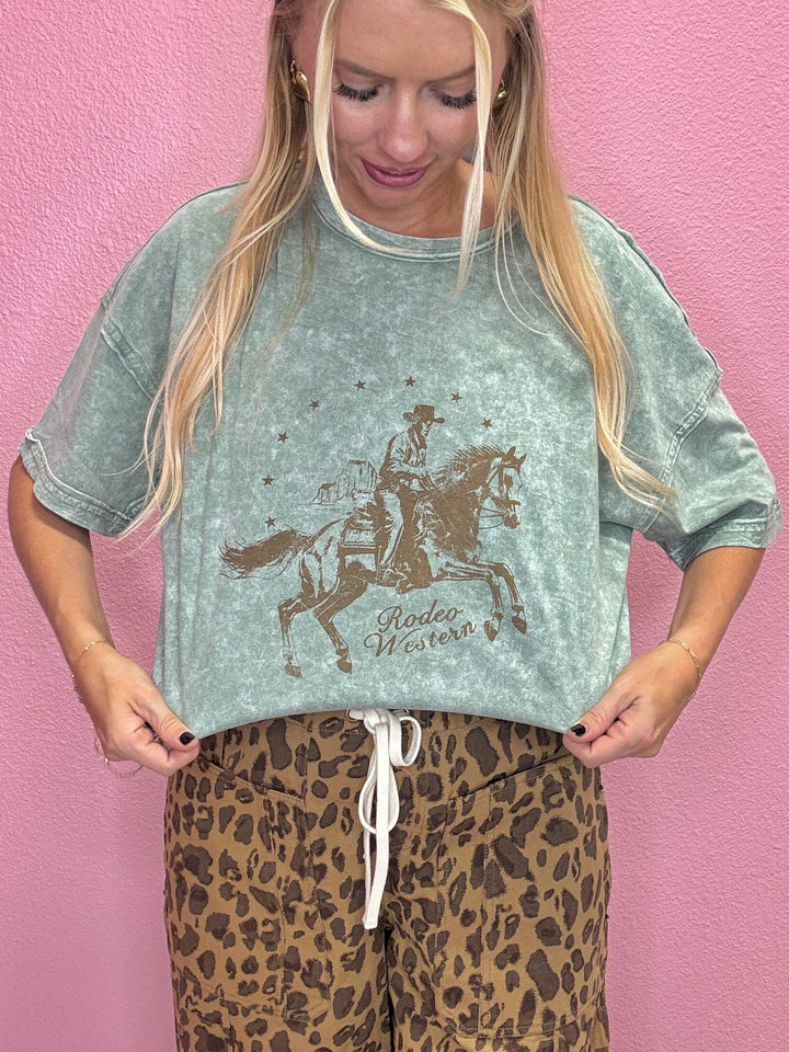 The Wrangler Olive Relaxed Tee