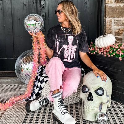 Peace Skelly Graphic Tee