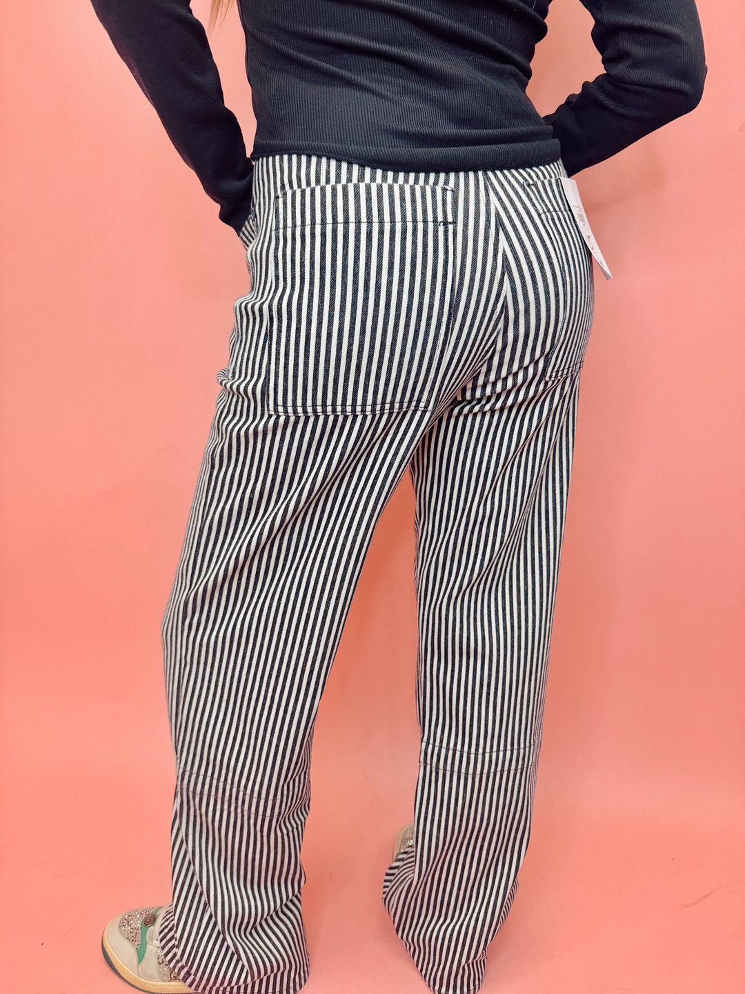 Easy Going Denim Stripe Jeans