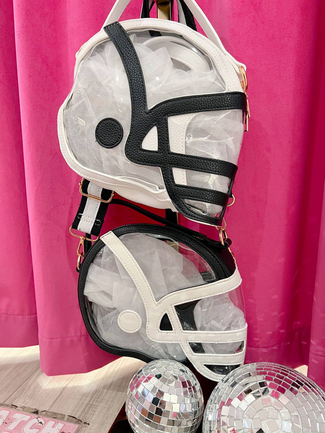 Clear Football Helmet Crossbody Bag