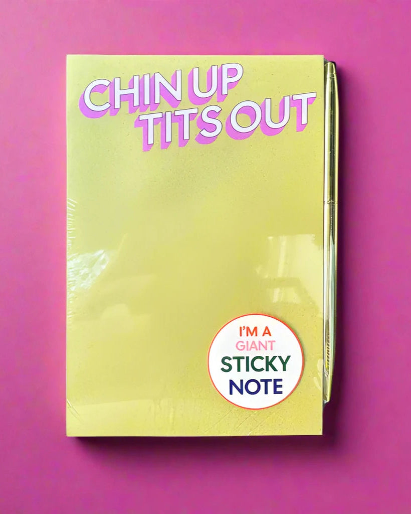 Chin Up Tits Out Notepad Sticky Note