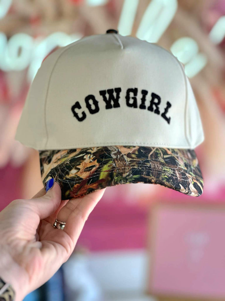 Camo Cowgirl Trucker Hat