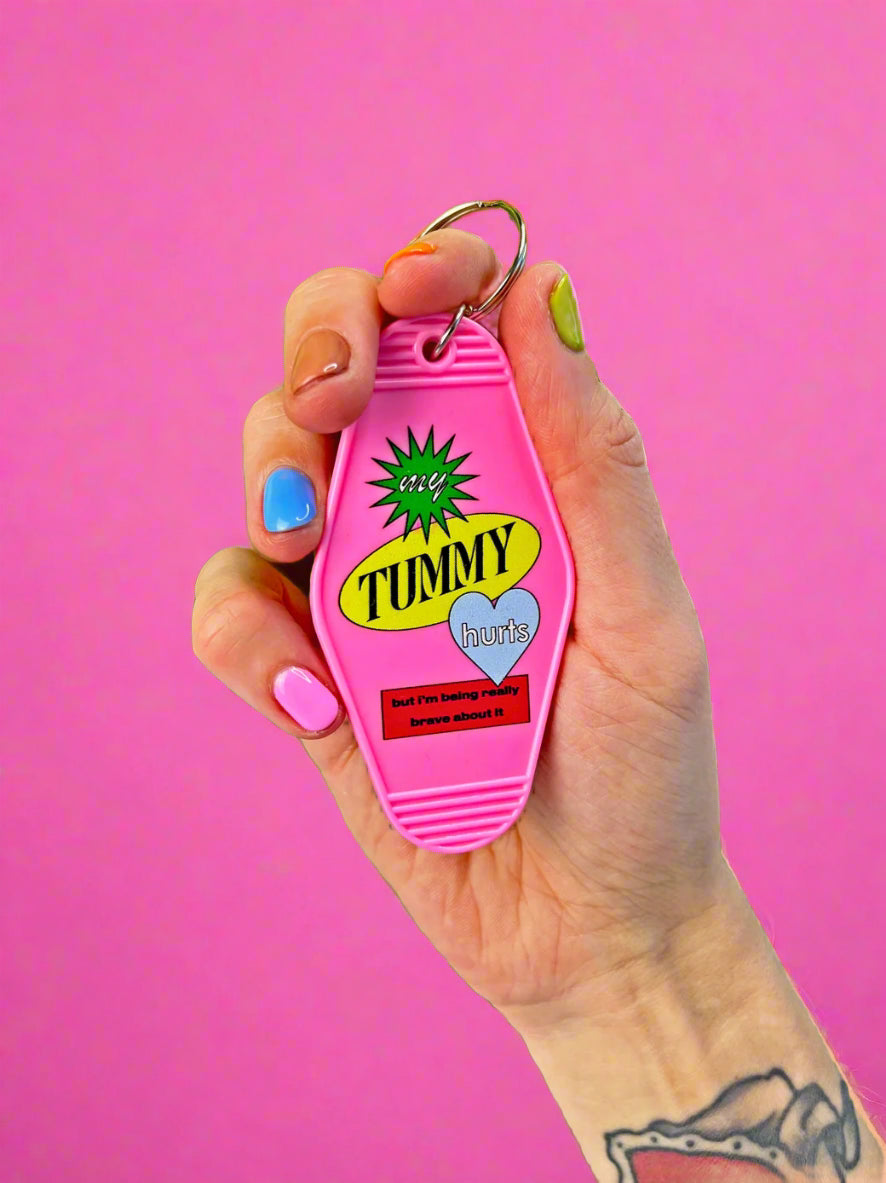 Tummy Ache Motel Keychain