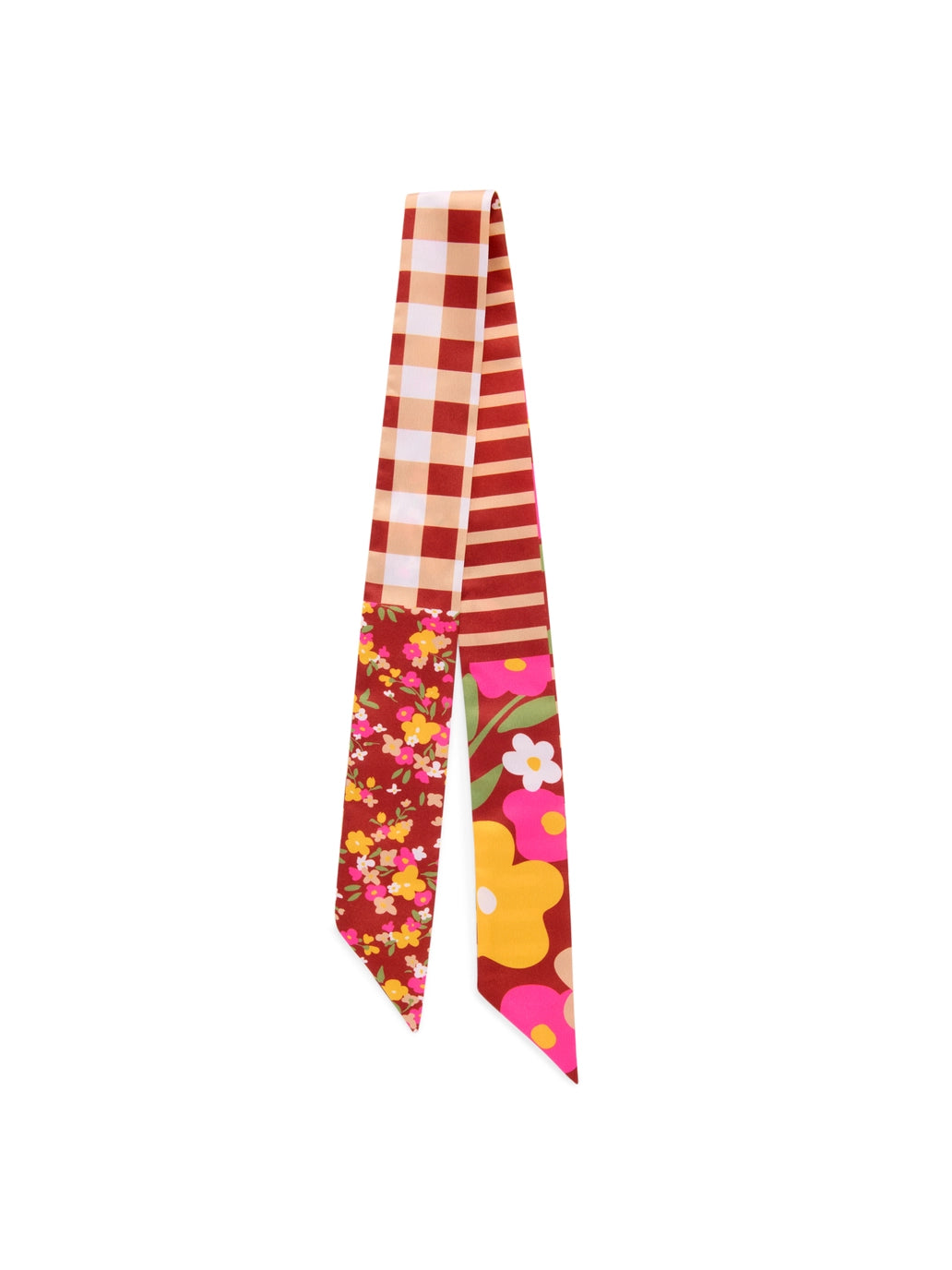 Retro Floral Twilly Scarf