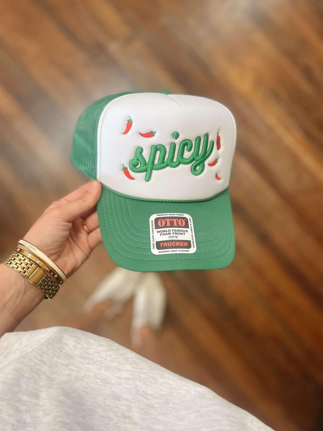 Embroidered Spicy Trucker Hat