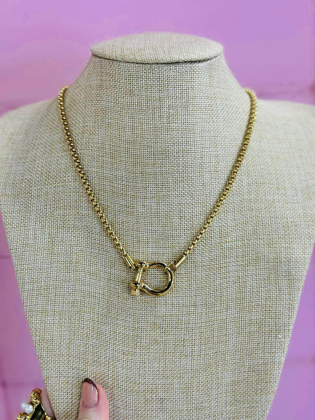 The 18K Horse Bit Locket Necklace