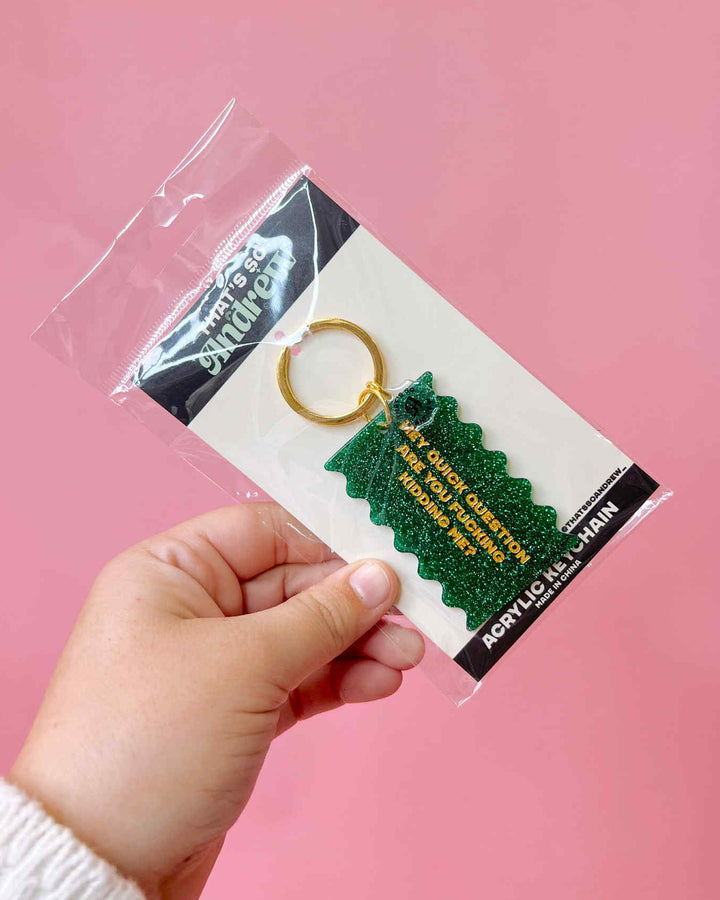 Quick Question Keychain