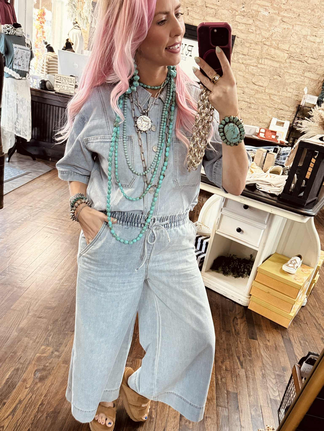 The Vivid Vintage Denim Top