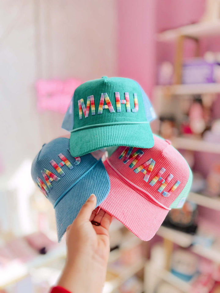 Mahjong Corduroy Trucker Hat