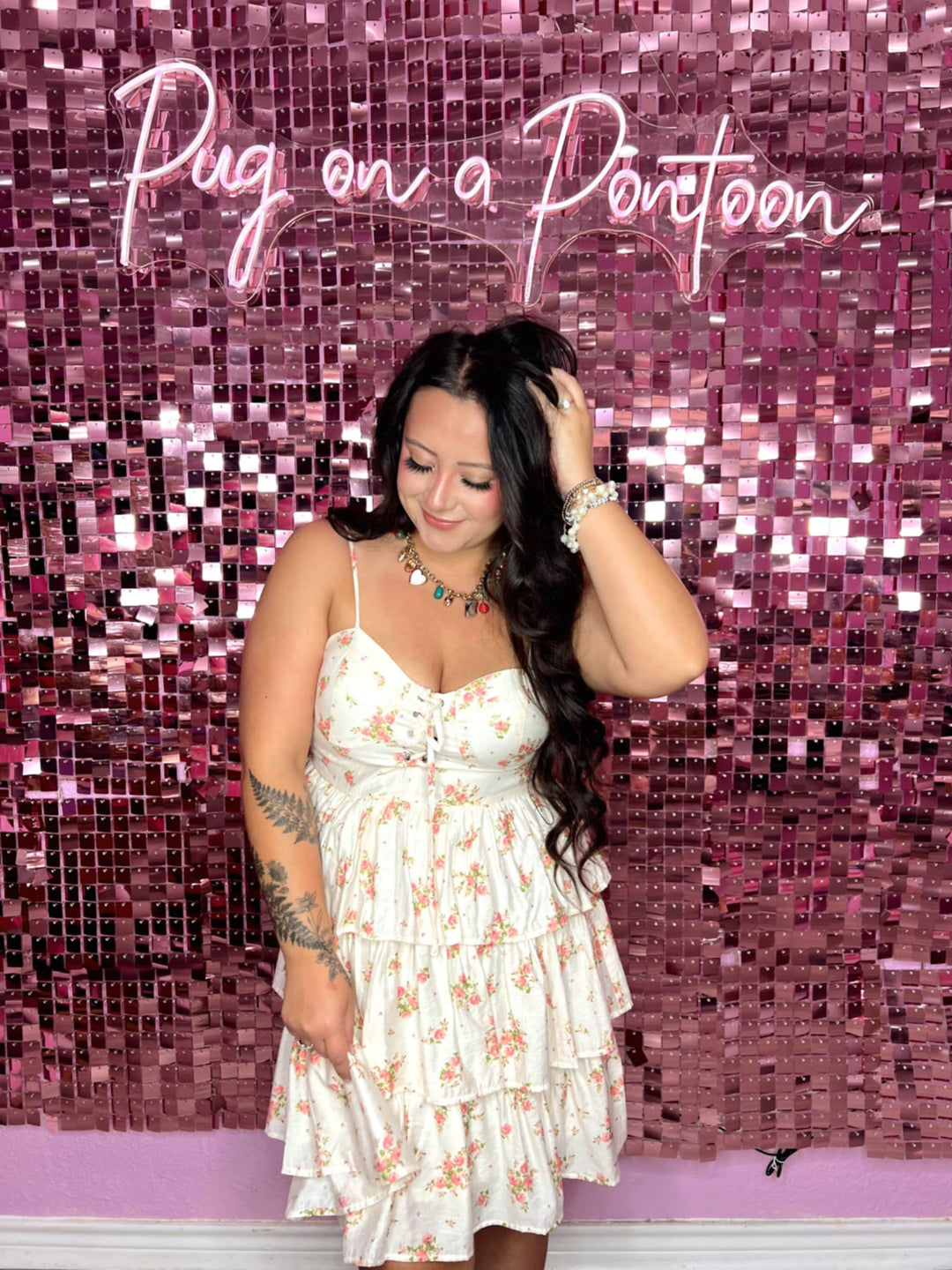 The Aurora Front Lace Mini Dress