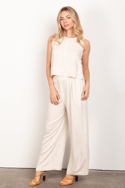 Linny Linen Tank & Pants Set