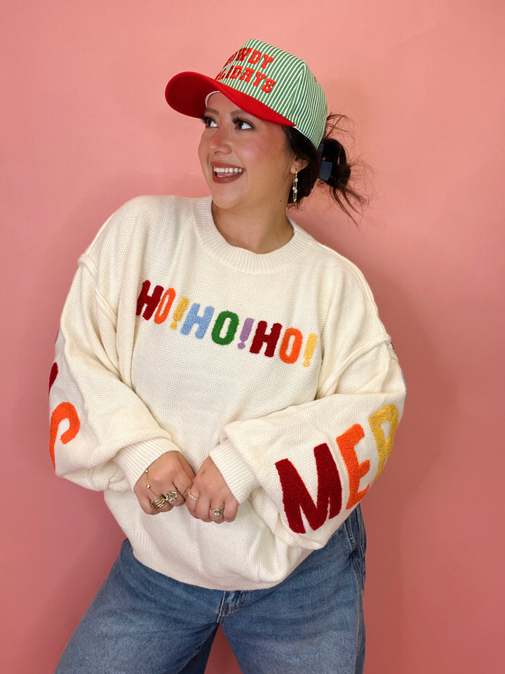 Merry Christmas Oversized Sweater