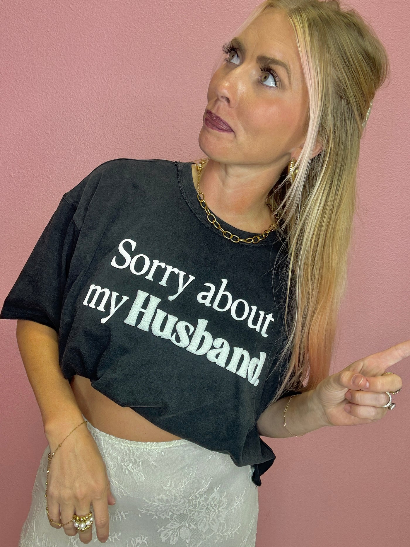 Sorry About My Husband Tee
