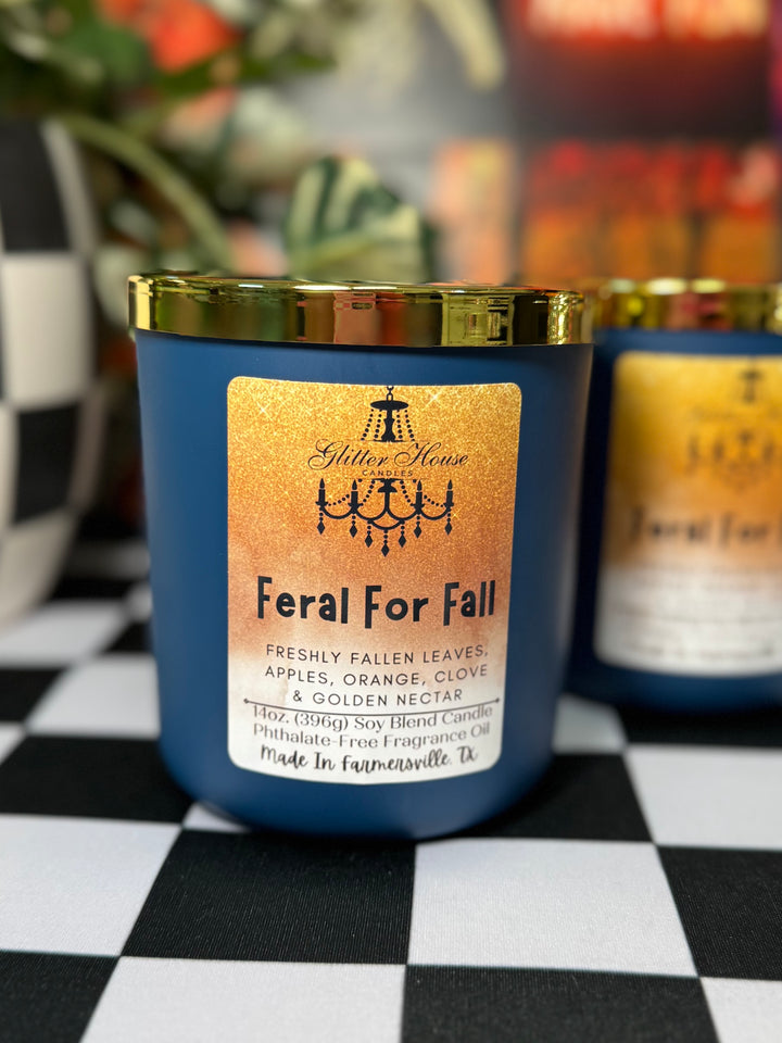 Glitter House Candles 14oz Matte Navy Candle