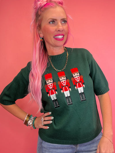 The Green Nutcracker Sweater