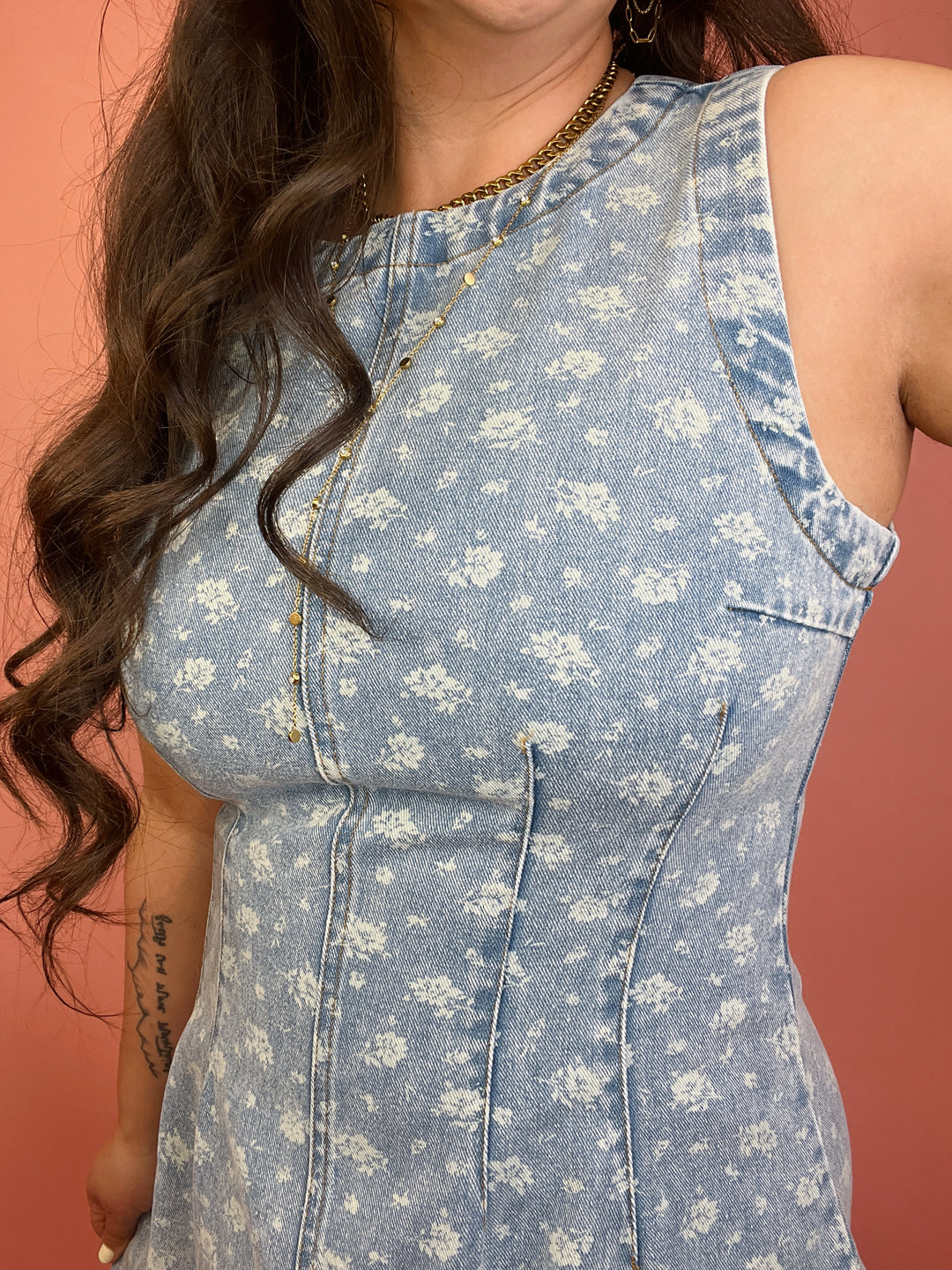 The Wildflower Wash Denim Dress